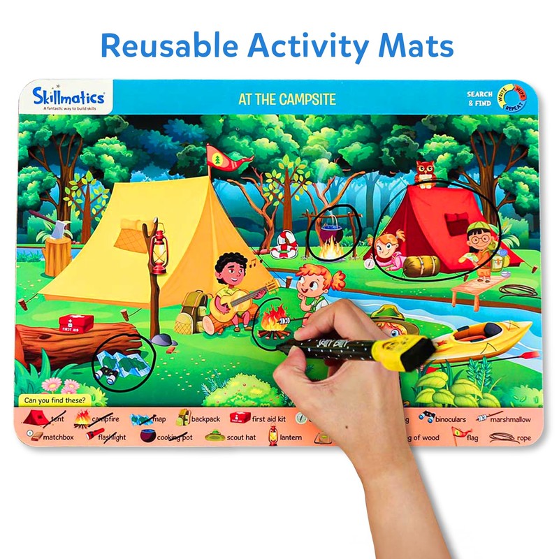 Skillmatics Search and Find Educational Game - Reusable Preschool Learning