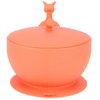 Cute Silicone Baby Feeding Bowl Spoon Set with Suction Base