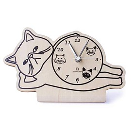 Yamato Kogei Stand Clock Exotic Short Hair CATS- YK19-104 Approx. W 22.5 D9.5 H13