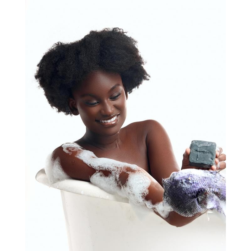 African Exfoliating Net Sponge, Ethically Sourced From Nigeria:_Lavender