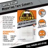 Gorilla 3044111 Mounting Tape Squares Crystal Clear (Pack of 6)
