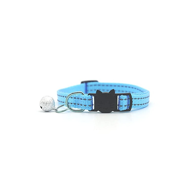 Cat / Kitten Collar with Bell & Reflective Stripes, Quick