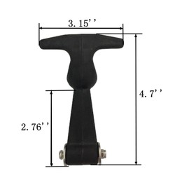 Creatyi 4 Packs Rubber Flexible Hasp T-Handle Draw Latches (Style 1..)