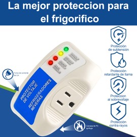 Hisemy Profesional Surge Protector 140J,Enchufe con protección de Voltaje，Protector de sobretensiones con luz indicadora, para televisores domésticos, computadoras, refrigeradores y Otros Equipos.