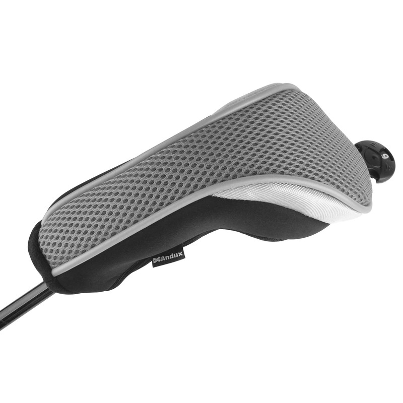 Andux Golf Hybrid Club Headcovers with Interchangeable Number Tags Set