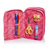 Astuccio 3 Scomparti Seven, Flying Dreams, Blu, Completo di Matite,
