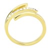 Women's Stainless Steel IP Gold Top Grade Crystal Clear Minimal
