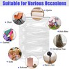32x42 Inch Extra Large Clear Drawstring Plastic Bags 3 Pack(4