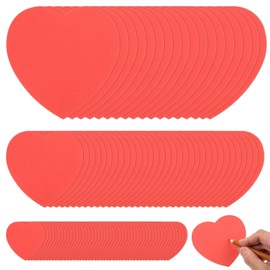 120 Pcs Valentine's Day Hearts Cutouts 11.8" 7.9" 3.9" Paper Hearts Shape Cut Outs Red Hearts Accents Paper Heart Die Cuts for DIY Art and Craft Projects Wedding Mother's Day Bulletin Board Wall Decor