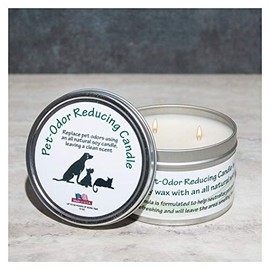 The Candle Cottage PO101 Pet Odor Reducing Candle - Fraser Fir - Highly-Scented Soy Candle, Made in USA, Long Burning Hours, Lead-Free Wick, 12 Oz