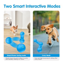 teeche Vibrating Dog Ball - 2.2" Motion Activated Interactive Dog Ball for Puppy/Small/Medium Dogs