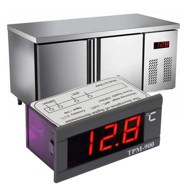 Temperature Controller,TPM-900 220V Digital Temperature Controller LED Panel Meter with