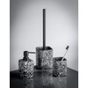 Terrazzo Toilet Brush Set Black