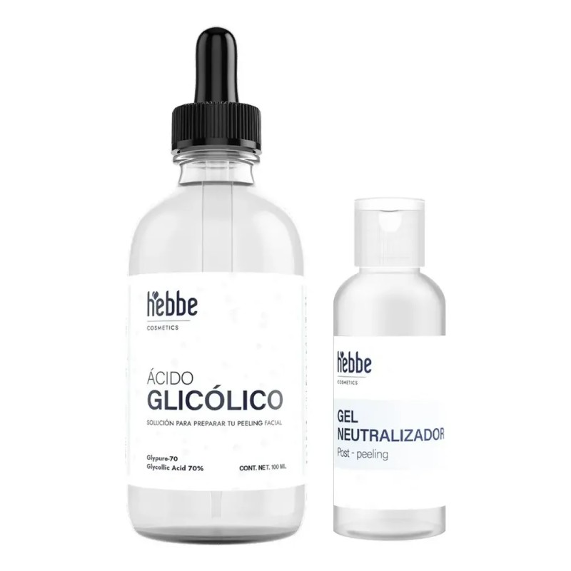 Ácido Glicólico 70 Hebbe Cosmetics Exfoliante y Peeling Facial 100ml