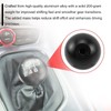 6 Speed Weighted Aluminum Shift Knob 3/8"-16 Thread