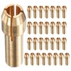 M METERXITY 30-Pack Brass Drill Chuck, 1/8 Inch/ 3.2 mm