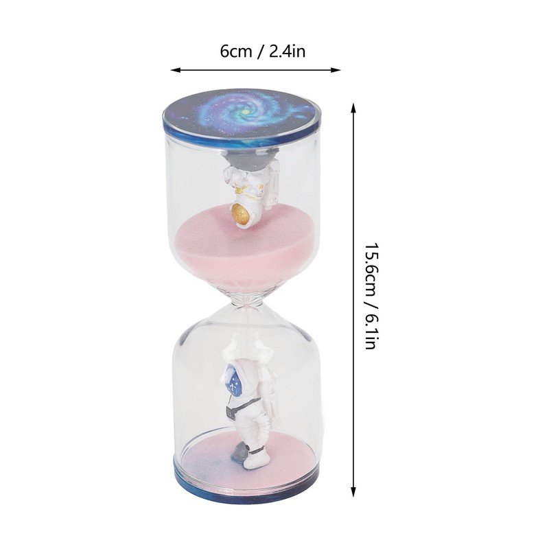 Decorative Sand Timer Clock Space Man Educational Hourglass for Office