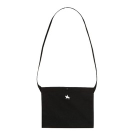 Sacoche 146101 Sacoche 146101 Women's Men's Unisex Canvas Lightweight Durable Shoulder Bag, Black