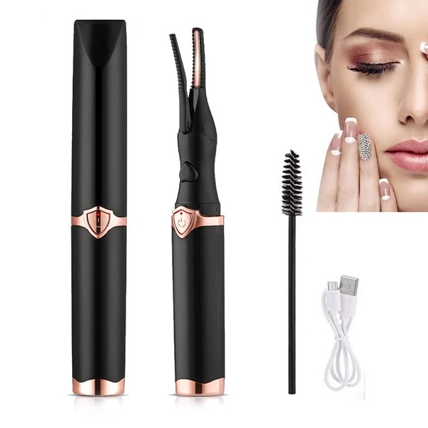 Heated Eyelash Curler, Electric Eyelash Curler, Heated Rechargeable USB Eyelash