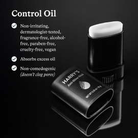 Harry's Harry's Anti-Shine Stick for Oily Skin - (4 Pack) 0.35 oz - Controls and Absorbs Oil for Matte Finish - Facial Skin Care for Men