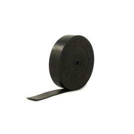 Solid Neoprene Black Rubber Strip 20mm wide x 1mm thick x 5m long
