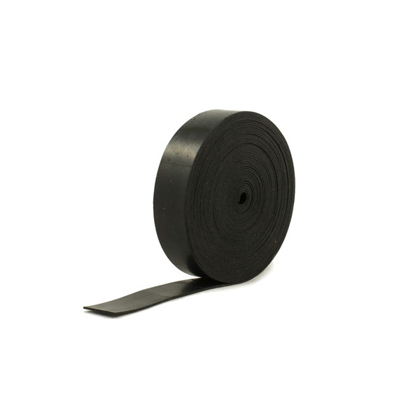 Solid Neoprene Black Rubber Strip 20mm wide x 1mm thick
