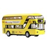 HAMILO Toy Car London 2 Decker Bus Door Opening Mini