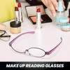 SODQW Makeup Reading Glasses for Women One Eye Rotating Magnifying
