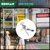 KINNAN 1-5/8'' Flat Back Wall Mount Fork Gate Latch, Chain
