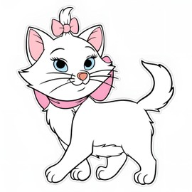 Marie Magnetic Vinyl Decal – Flexible Waterproof Bumper Sticker Marie Waterproof Car Magnet for Cars Trucks Windows & Tumblers