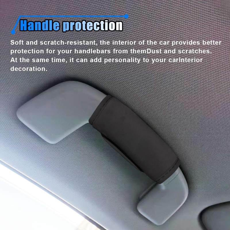 LAINLOY 2PCS Car Grab Handle Cover, Soft Plush Car Grip