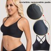 PRETTYWELL Bralettes for Women Padded, Cross-Back Bras for Women Wirefree,