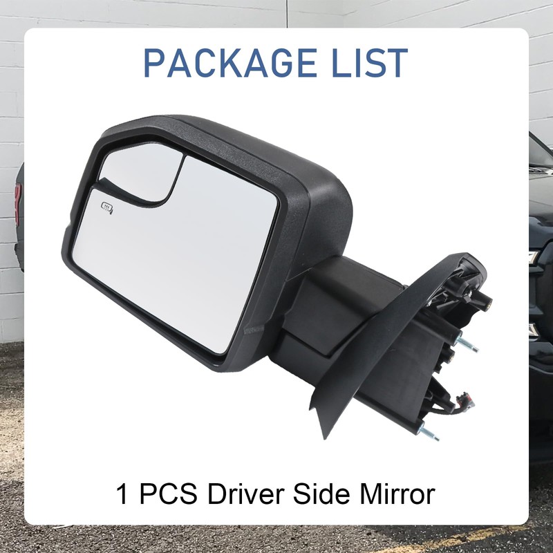 JDMSPEED Driver Side View Mirror Power Heated LED Signal Textured