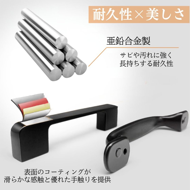 I'm so happy Handle Screw Type Hardware Drawer Black Antique