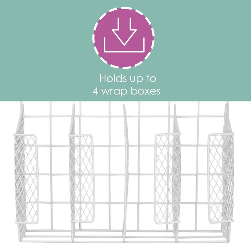 Home Basics Organizer Rust Resistant, Perfect for Food Storage, Silver