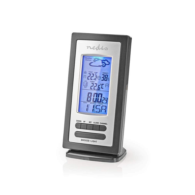 Nedis - Weather Station - Alarm - Hygrometer - Outdoor