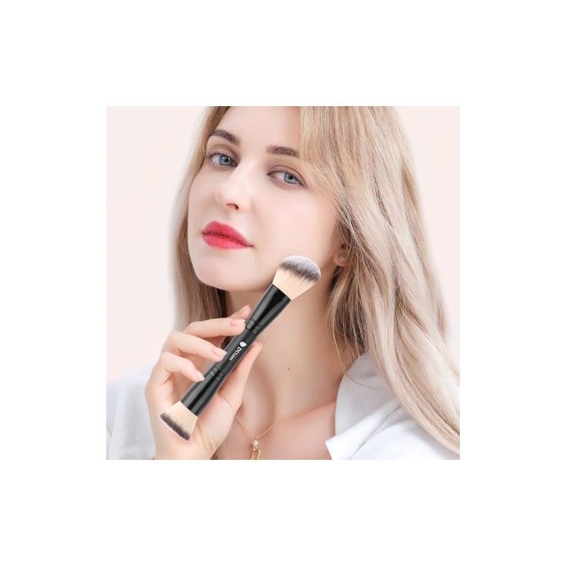 Ducare Cepillo Base Contorno Bronceador Brocha Maquillaje Doble Punta Mezclar