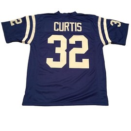 Mike Curtis Jersey Stitched Blue Custom Football New No Brand/Logos (US, Alpha, X-Large, Regular, Regular, Blue)