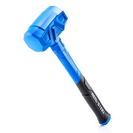 REAL STEEL Dead Blow Hammer with Carbon Steel Core Handle, Non-Marring and Sparking Resistant Rubber Mallet, 45 Ounce (0318)