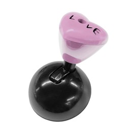 GAOLAOSY Love Heart Car Push Start Button Cover, Funny Metal Car Push to Start Button Joystick, Universal Engine Ignition Decoration Protector, Cool Vehicle Interior Diffuser Accessory (Heart/Pink)