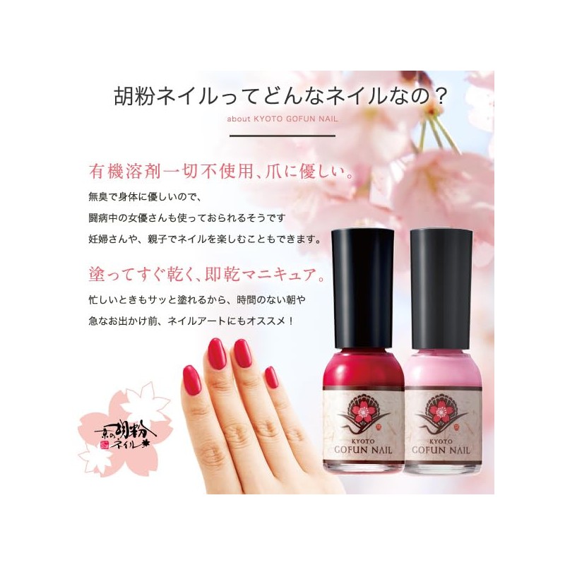 Kyoto Mustache Powder Nail Satsuki