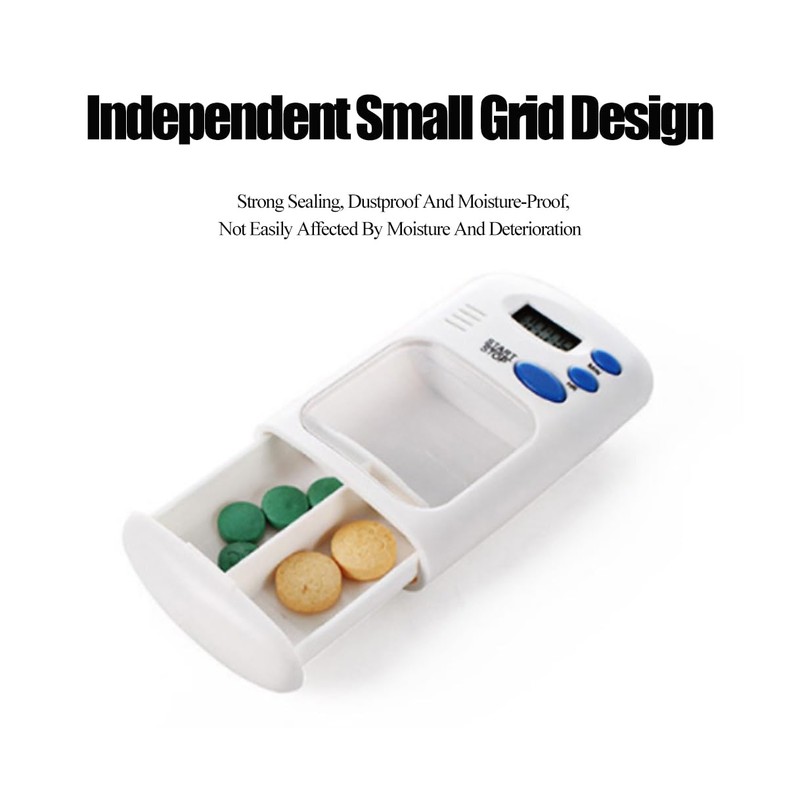 Electronic Timed Pill Dispensers,Digital Pill Organizer,Automatic Daily Pill Box Reminder