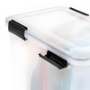 IRIS USA WeatherPro 74 Qt Storage Bins with Lids, 2