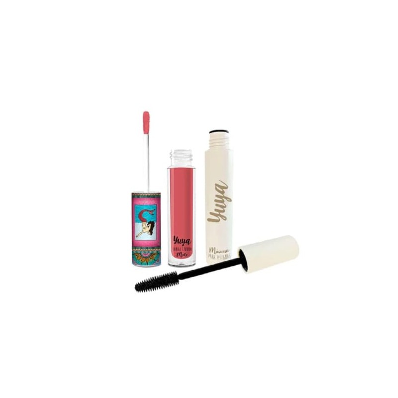 YUYA Set Máscara de Pestañas 10 aceites esenciales Labial Líquido