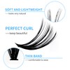 Individual Eyelashes, DIY Cluster Eyelashes, 0.07 D Curl, Individual Eyelash