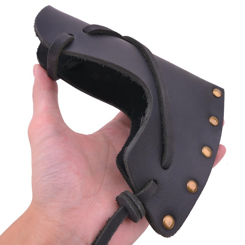 Cowhide Leather Hatchet Sheath Holster Axe Head Holder Blade Cover