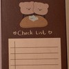 Cute bear check-list - Specification: dark chocolate