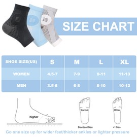 NuCamper Ankle Compression Socks for Plantar Fasciitis (1 Pair), Ankle Support Brace for Men & Wome,Toeless Foot Compression Sleeves with Arch Support for Heel Spurs,Foot Swelling,Achilles Tendonitis