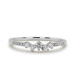 Viyuroyk - Anillo de plata de ley 925 brillante con circonita cúbica de un solo taladro para mujer, joyería de hallazgos de arete, respaldos, hallazgos (código 9 de EE. UU.)