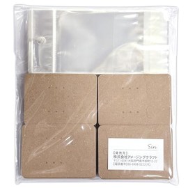 Accessory Card with Header Bag, Set of 100, Display Cards, Piercing Cards, Necklaces, Etc